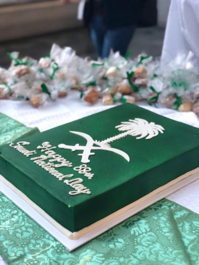 احتفال النادي السعودي في مدينة انديانابوليس ولاية انديانا باليوم الوطني الثامن والثمانون حيث كان عدد الحضور يتراوح بين 250-300 شخص.